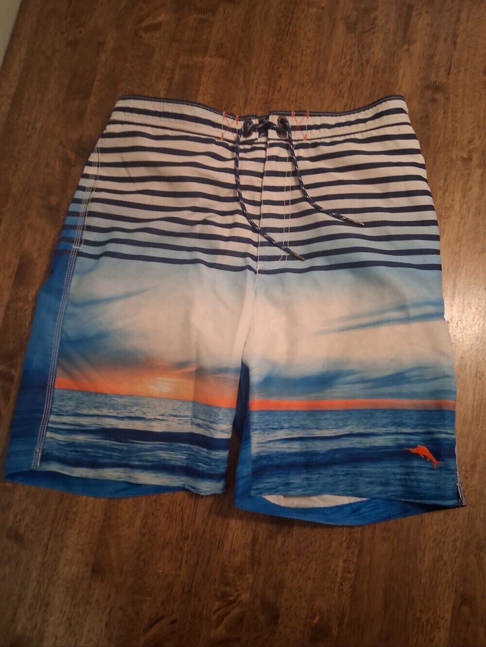 Tommy Bahama Relax Striped Sunset Swim Trunks M